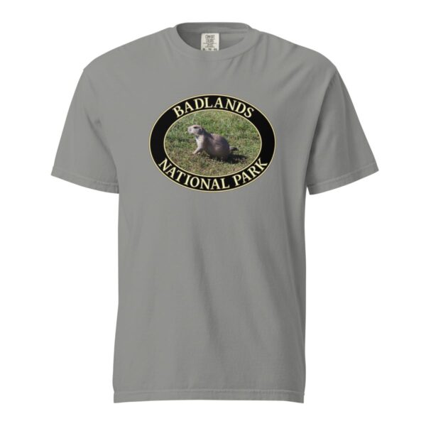 Prairie Dog at Badlands National Park T-Shirt - Wildlife Graphic on Comfort Colors Heavyweight (Front print, black graphic)