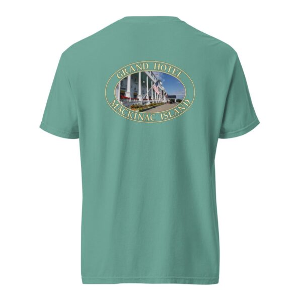 Mackinac Island T-Shirt - Grand Hotel Graphic on Comfort Colors Heavyweight (Back print, transparent graphic) - Image 6