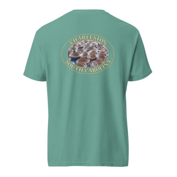 Charleston T-Shirt - Sweetgrass Baskets Graphic on Comfort Colors Heavyweight (Back print, transparent graphic) - Image 6