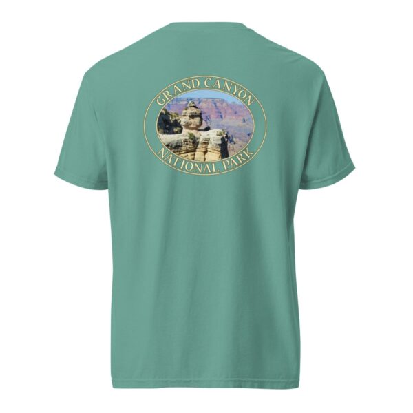 Grand Canyon National Park T-Shirt - Duck Rock Graphic on Comfort Colors Heavyweight (Back Print - Transparent Graphic) - Image 6