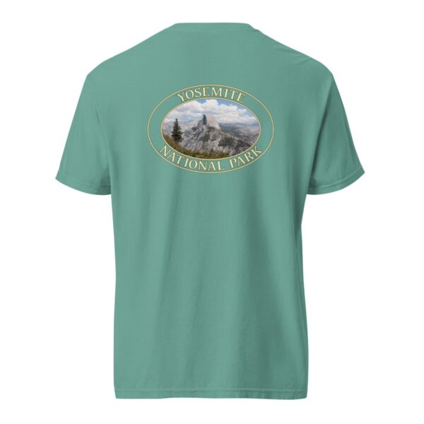 Yosemite National Park T-Shirt - Half Dome Graphic on Comfort Colors Heavyweight (Back print, Transparent graphic) - Image 6