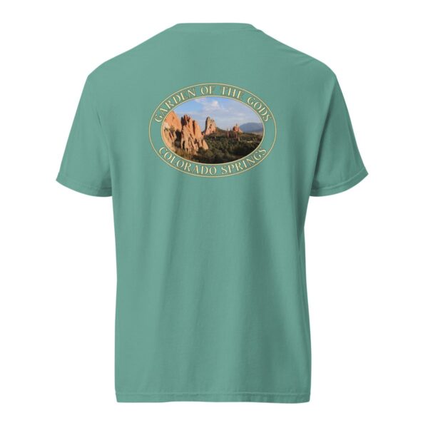 Garden of the Gods T-Shirt - Colorado Springs Graphic on Comfort Colors Heavyweight (Back print, transparent graphic) - Image 6