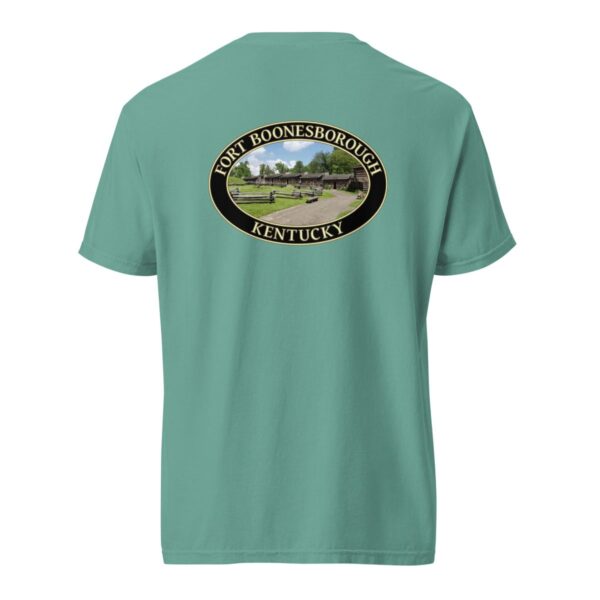 Fort Boonesborough Kentucky T-Shirt - Historic Site Graphic on Comfort Colors Heavyweight (Back print, black graphic) - Image 6