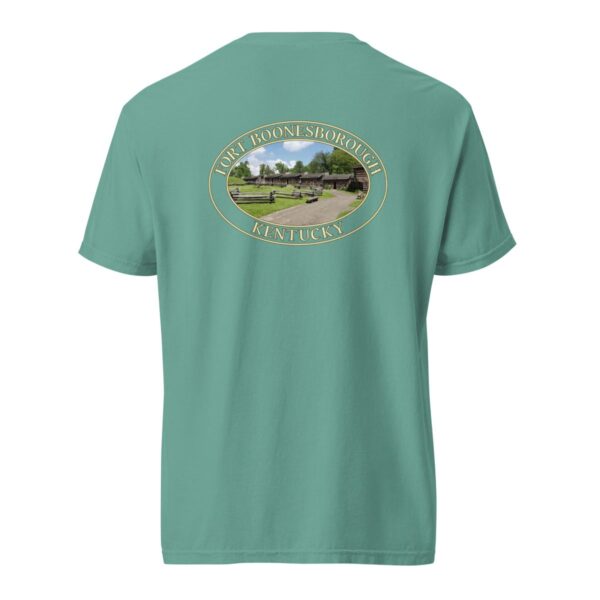 Fort Boonesborough Kentucky T-Shirt - Historic Site Graphic on Comfort Colors Heavyweight (Back print, transparent graphic) - Image 6