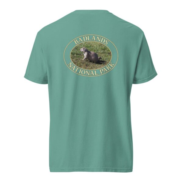 Prairie Dog at Badlands National Park T-Shirt - Wildlife Graphic on Comfort Colors Heavyweight (Back print, transparent graphic) - Image 6