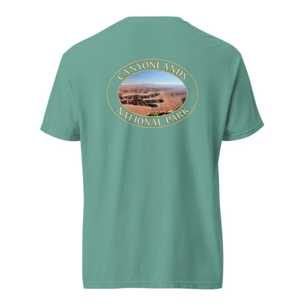 Grand View Point Canyonlands National Park T-Shirt – Scenic Desert Vista Comfort Colors Tee (Back print, transparent graphic) - Image 6