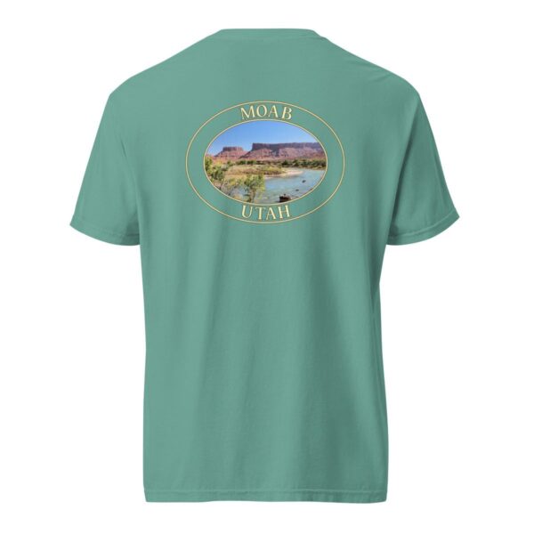 Colorado River Moab Utah T-Shirt – Scenic Desert River Comfort Colors Heavyweight Tee (Back print, transparent graphic) - Image 6