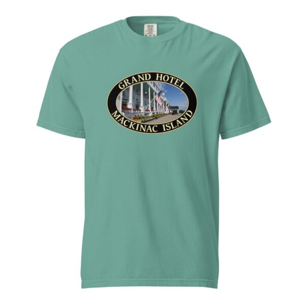 Mackinac Island T-Shirt - Grand Hotel Graphic on Comfort Colors Heavyweight (Front print, black graphic) - Image 5