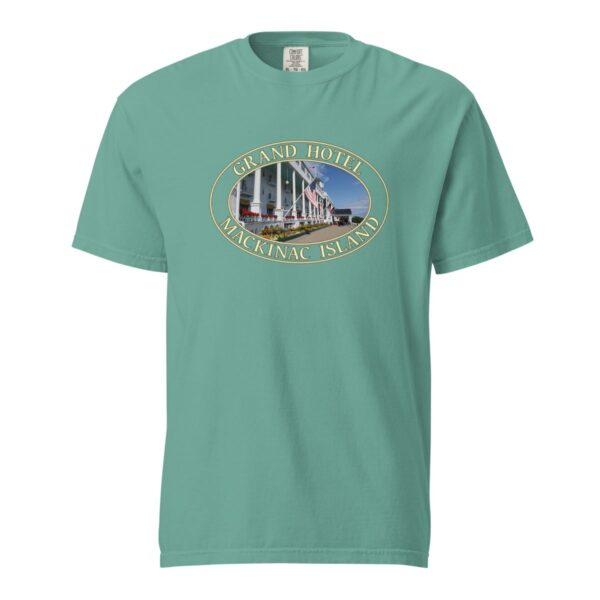 Mackinac Island T-Shirt - Grand Hotel Graphic on Comfort Colors Heavyweight (Front print, transparent graphic) - Image 5