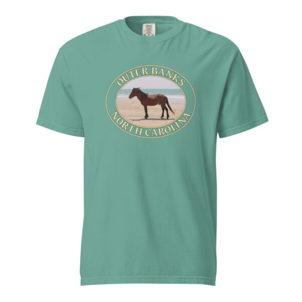 Outer Banks T-Shirt - Wild Horses Graphic on Comfort Colors Heavyweight (Front print, transparent graphic) - Image 5