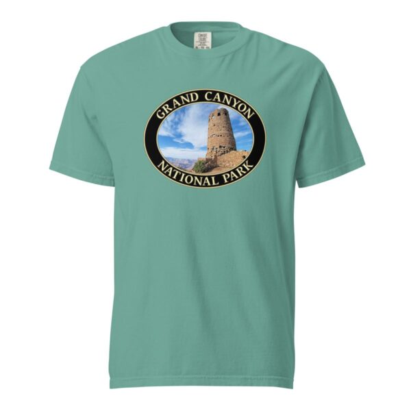 Grand Canyon National Park T-Shirt - Watchtower Graphic on Comfort Colors Heavyweight (Front Print, Black Graphic) - Image 5