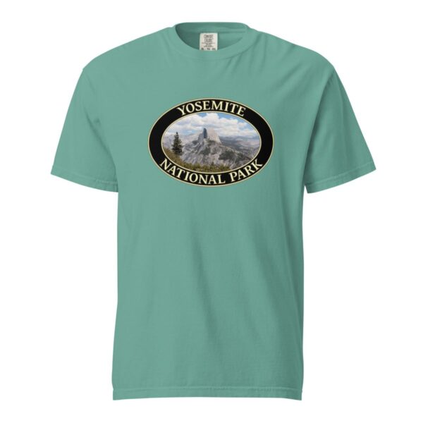 Yosemite National Park T-Shirt - Half Dome Graphic on Comfort Colors Heavyweight (Front Print, Black Graphic) - Image 5