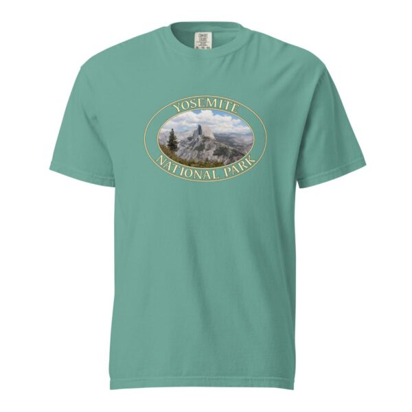 Yosemite National Park T-Shirt - Half Dome Graphic on Comfort Colors Heavyweight (Front Print, Transparent Graphic) - Image 5