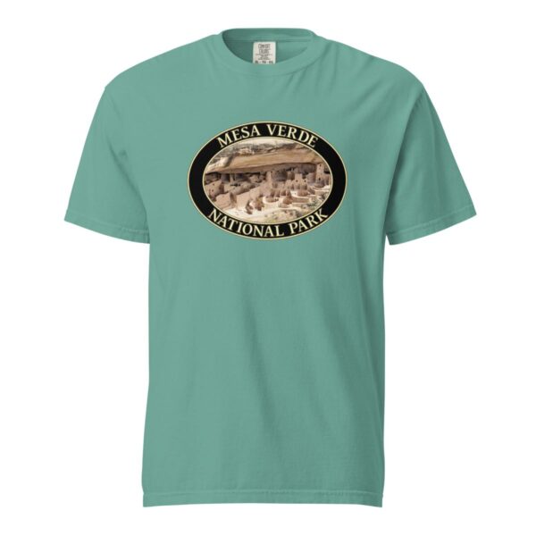 Mesa Verde National Park T-Shirt - Cliff Palace Graphic on Comfort Colors Heavyweight (Front print, black graphic) - Image 5