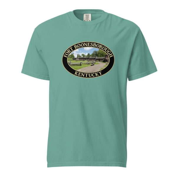 Fort Boonesborough Kentucky T-Shirt - Historic Site Graphic on Comfort Colors Heavyweight (Front print, black graphic) - Image 5