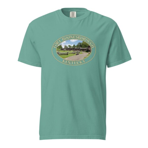 Fort Boonesborough Kentucky T-Shirt - Historic Site Graphic on Comfort Colors Heavyweight (Front print, transparent graphic) - Image 5