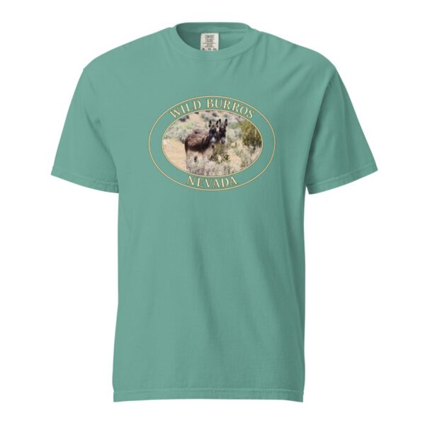 Wild Burros Nevada T-Shirt - Desert Wildlife Graphic on Comfort Colors Heavyweight (Front print, transparent graphic) - Image 5