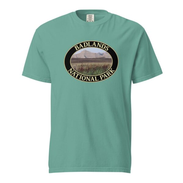 Reeds at Badlands National Park T-Shirt - Scenic Graphic on Comfort Colors Heavyweight (front print, black graphic) - Image 5