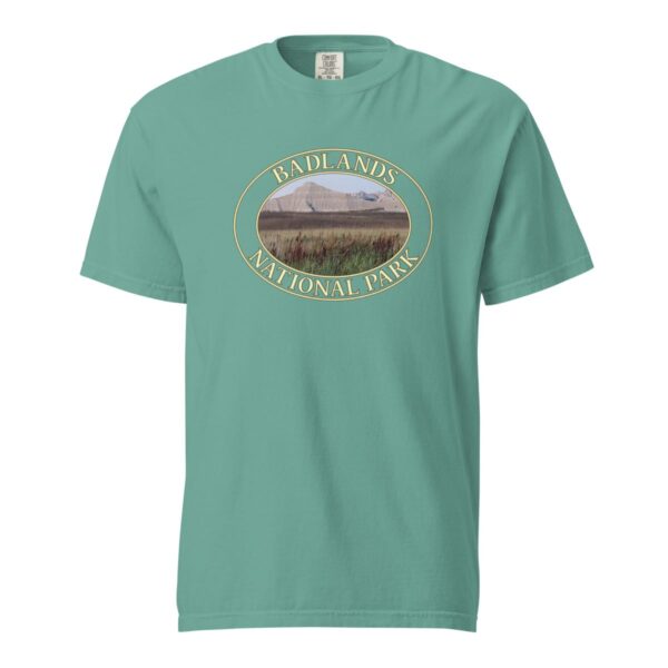 Reeds at Badlands National Park T-Shirt - Scenic Graphic on Comfort Colors Heavyweight (front print, transparent graphic) - Image 5