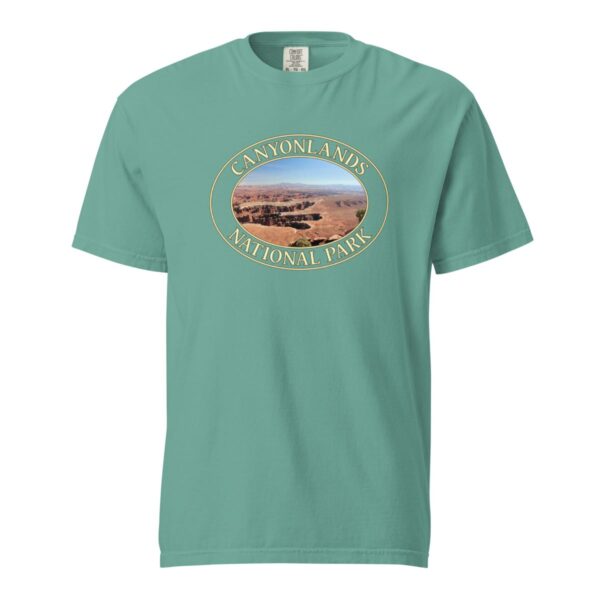 Grand View Point Canyonlands National Park T-Shirt – Scenic Desert Vista Comfort Colors Tee (Front print, transparent graphic) - Image 5