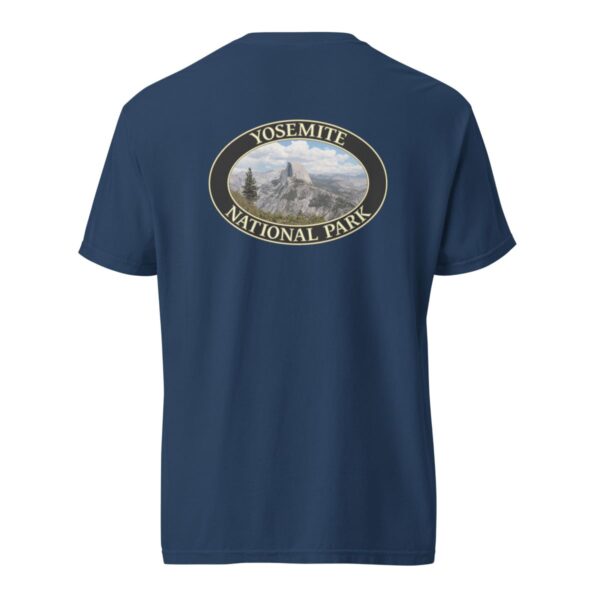 Yosemite National Park T-Shirt - Half Dome Graphic on Comfort Colors Heavyweight (Back print, Black graphic) - Image 7