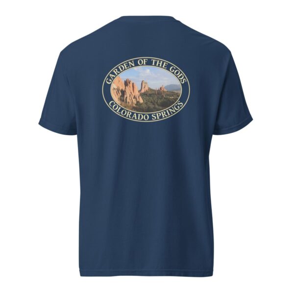 Garden of the Gods T-Shirt - Colorado Springs Graphic on Comfort Colors Heavyweight (Back print, transparent graphic) - Image 7