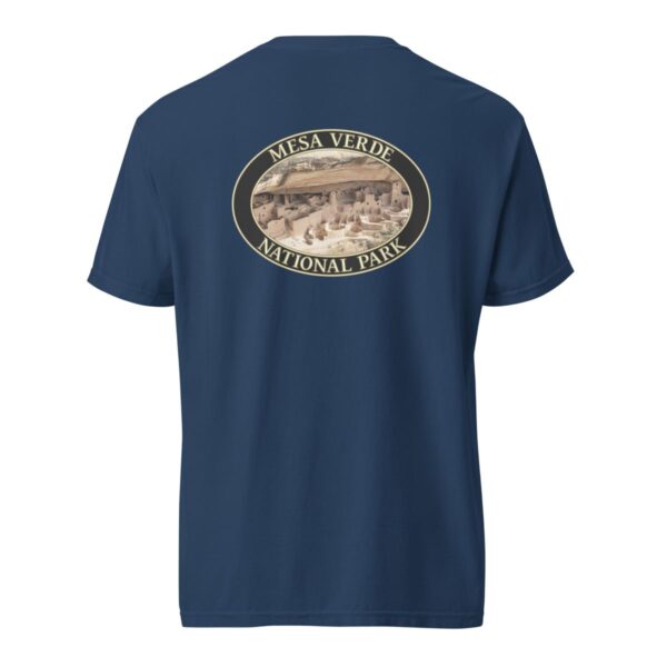 Mesa Verde National Park T-Shirt - Cliff Palace Graphic on Comfort Colors Heavyweight (Back print, black graphic) - Image 7