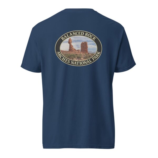 Balanced Rock T-Shirt – Arches National Park Scenic Comfort Colors Heavyweight Tee (Back print, black graphic) - Image 7