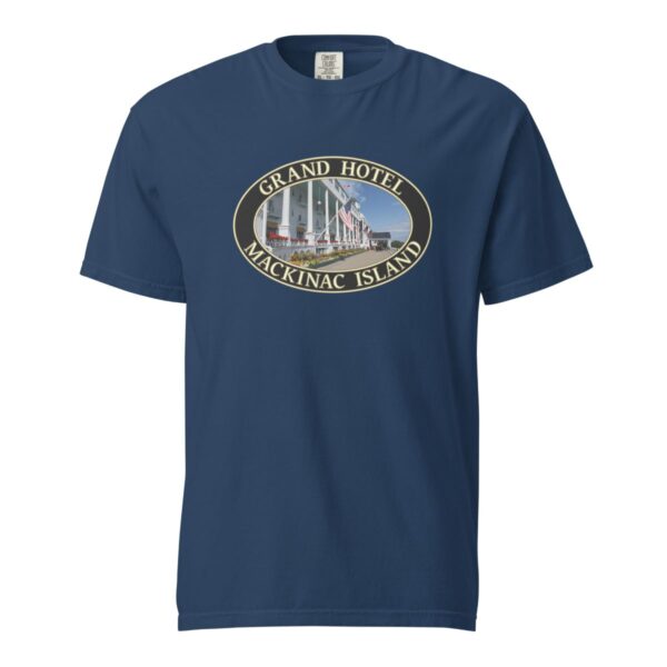 Mackinac Island T-Shirt - Grand Hotel Graphic on Comfort Colors Heavyweight (Front print, black graphic) - Image 6