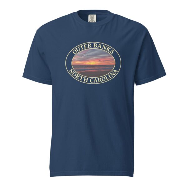 Outer Banks T-Shirt - Kitty Hawk Sunrise Graphic on Comfort Colors Heavyweight (Front print, transparent graphic) - Image 6