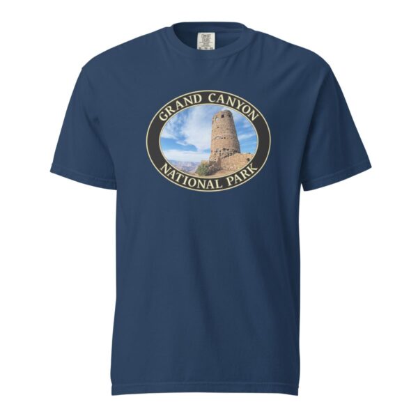 Grand Canyon National Park T-Shirt - Watchtower Graphic on Comfort Colors Heavyweight (Front Print, Black Graphic) - Image 6