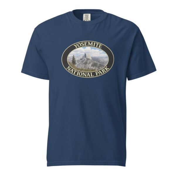 Yosemite National Park T-Shirt - Half Dome Graphic on Comfort Colors Heavyweight (Front Print, Black Graphic) - Image 6