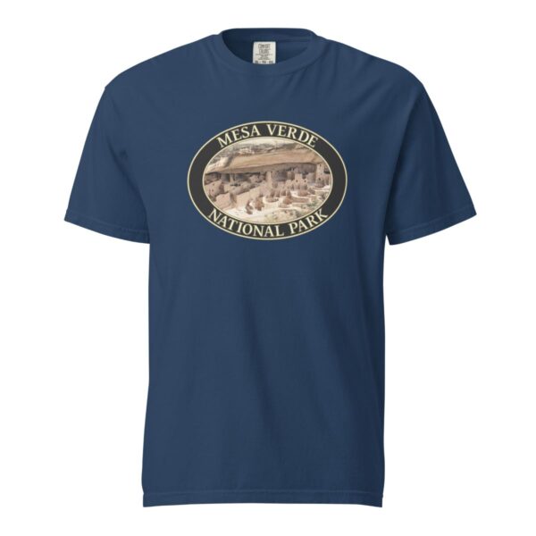 Mesa Verde National Park T-Shirt - Cliff Palace Graphic on Comfort Colors Heavyweight (Front print, black graphic) - Image 6