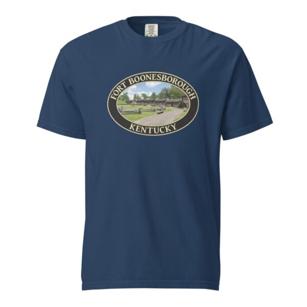 Fort Boonesborough Kentucky T-Shirt - Historic Site Graphic on Comfort Colors Heavyweight (Front print, black graphic) - Image 6