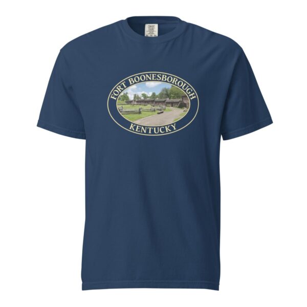 Fort Boonesborough Kentucky T-Shirt - Historic Site Graphic on Comfort Colors Heavyweight (Front print, transparent graphic) - Image 6