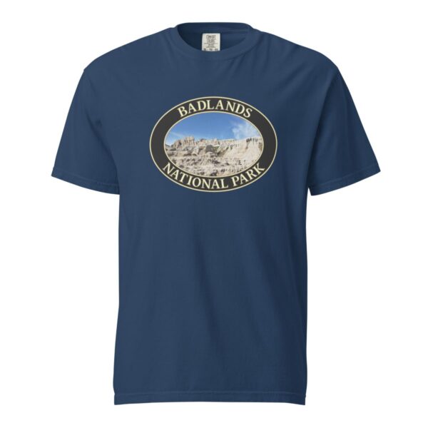 Badlands National Park T-Shirt - Scenic Graphic on Comfort Colors Heavyweight (Front print, black graphic) - Image 6