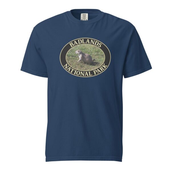 Prairie Dog at Badlands National Park T-Shirt - Wildlife Graphic on Comfort Colors Heavyweight (Front print, black graphic) - Image 6