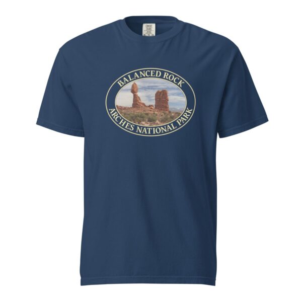 Balanced Rock T-Shirt – Arches National Park Scenic Comfort Colors Heavyweight Tee (Front print, transparent graphic) - Image 6