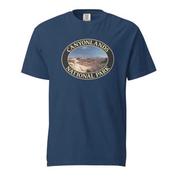 Canyonlands National Park T-Shirt – Scenic Moab Landscape Comfort Colors Heavyweight Tee (Front print, black graphic) - Image 6