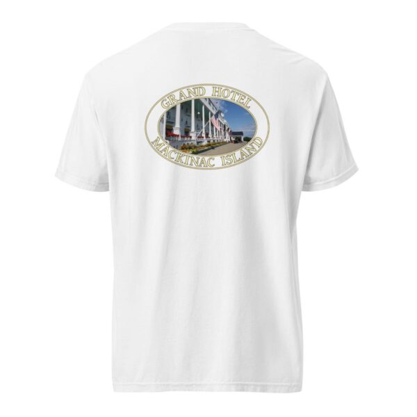 Mackinac Island T-Shirt - Grand Hotel Graphic on Comfort Colors Heavyweight (Back print, transparent graphic) - Image 8