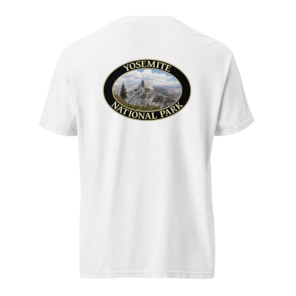 Yosemite National Park T-Shirt - Half Dome Graphic on Comfort Colors Heavyweight (Back print, Black graphic) - Image 8