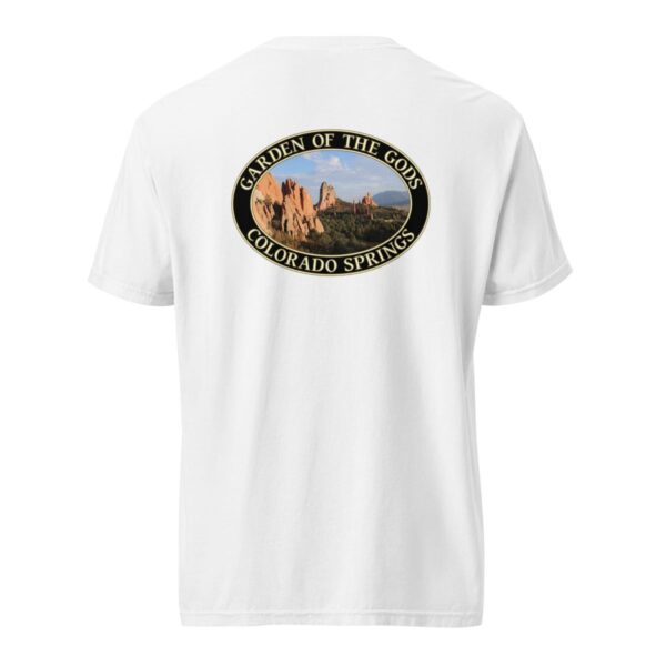 Garden of the Gods T-Shirt - Colorado Springs Graphic on Comfort Colors Heavyweight (Back print, black graphic) - Image 8