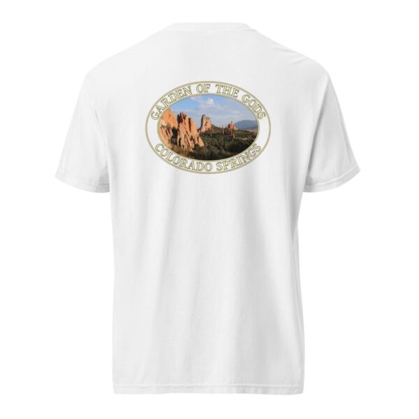 Garden of the Gods T-Shirt - Colorado Springs Graphic on Comfort Colors Heavyweight (Back print, transparent graphic) - Image 8