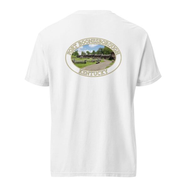 Fort Boonesborough Kentucky T-Shirt - Historic Site Graphic on Comfort Colors Heavyweight (Back print, transparent graphic) - Image 8