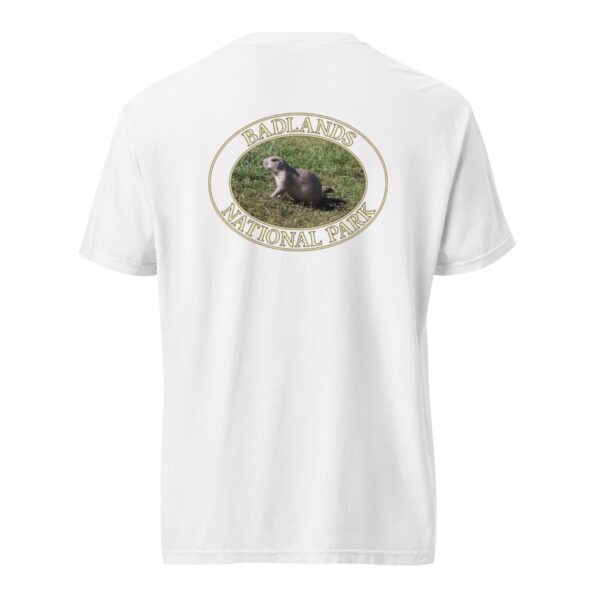 Prairie Dog at Badlands National Park T-Shirt - Wildlife Graphic on Comfort Colors Heavyweight (Back print, transparent graphic) - Image 8