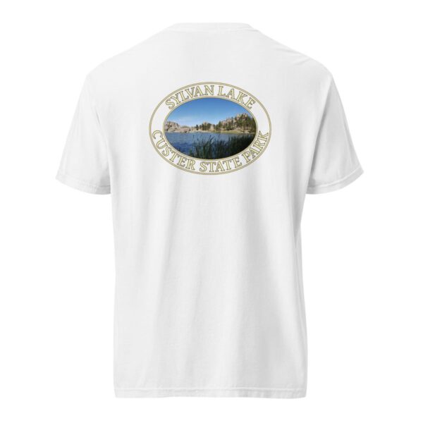 Sylvan Lake at Custer State Park T-Shirt - Scenic Landscape on Comfort Colors Heavyweight Tee (Back print, transparent graphic) - Image 8