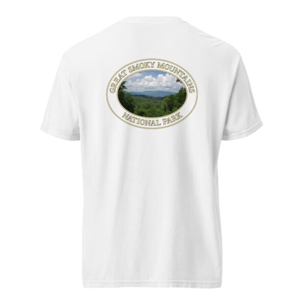 Great Smoky Mountains National Park T-Shirt - Scenic Tennessee Landscape on Comfort Colors Heavyweight Tee (Back print, transparent graphic) - Image 8