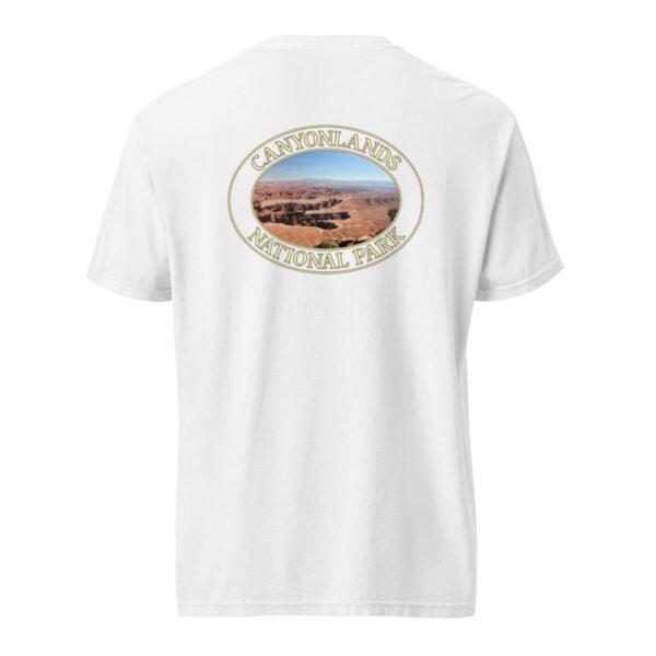 Grand View Point Canyonlands National Park T-Shirt – Scenic Desert Vista Comfort Colors Tee (Back print, transparent graphic) - Image 8