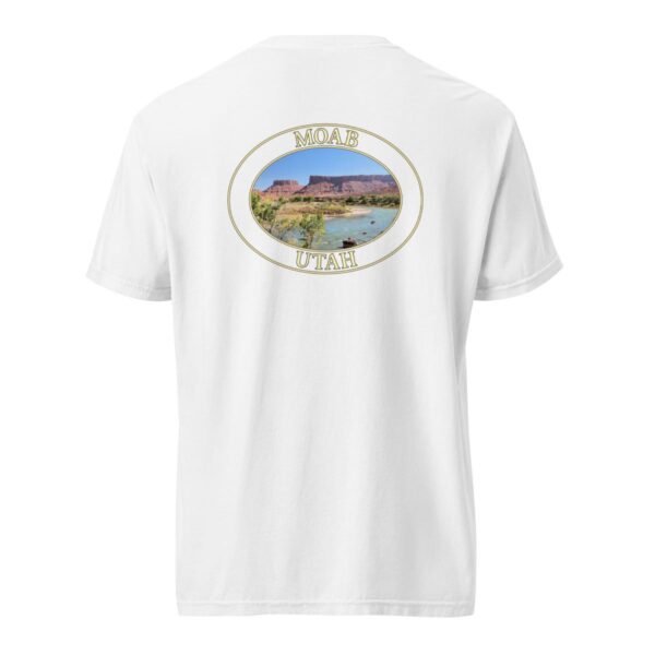 Colorado River Moab Utah T-Shirt – Scenic Desert River Comfort Colors Heavyweight Tee (Back print, transparent graphic) - Image 8