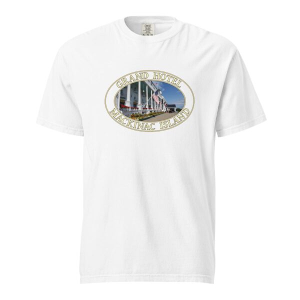 Mackinac Island T-Shirt - Grand Hotel Graphic on Comfort Colors Heavyweight (Front print, transparent graphic) - Image 7